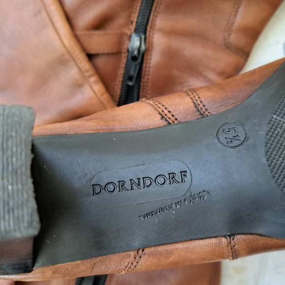 Donforf Tan knee-high leather boots - Picture 5 of 10